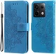 Xiaomi Redmi Note 13 Pro 5G / Poco X6 Hoesje Pasjeshouder Case Blauw