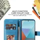 Xiaomi Redmi Note 13 Pro 5G / Poco X6 Hoesje Pasjeshouder Case Blauw afbeelding 3