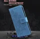 Xiaomi Redmi Note 13 Pro 5G / Poco X6 Hoesje Pasjeshouder Case Blauw afbeelding 7