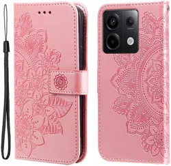 Xiaomi Redmi Note 13 Pro 5G / Poco X6 Hoesje Pasjeshouder Case Roze afbeelding