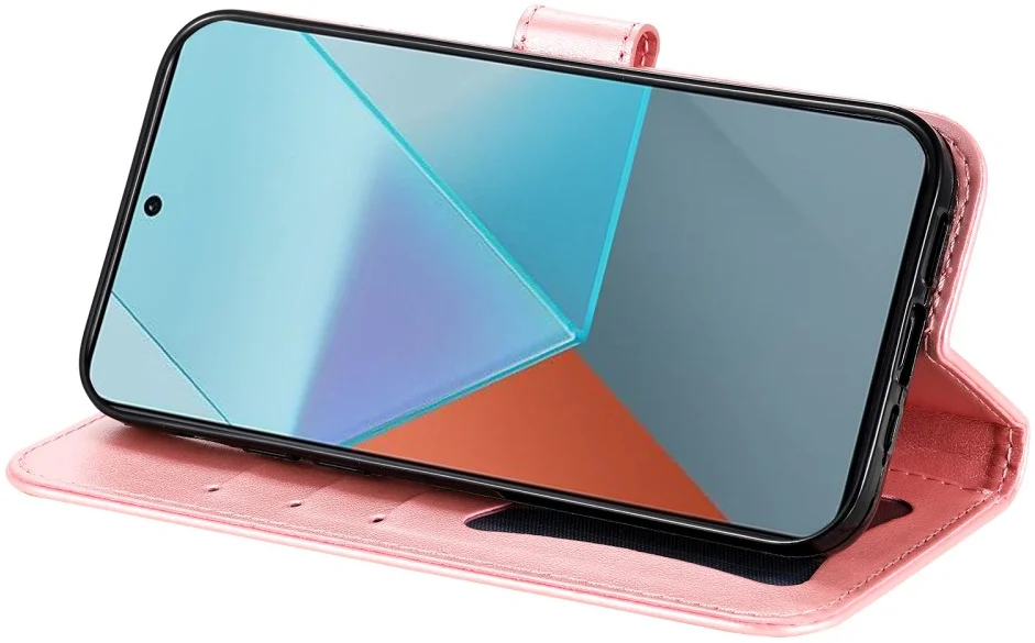 Xiaomi Redmi Note 13 Pro 5G / Poco X6 Hoesje Pasjeshouder Case Roze afbeelding 10