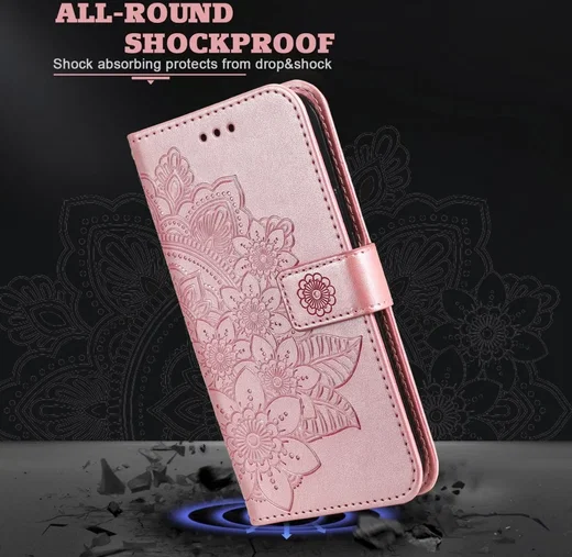 Xiaomi Redmi Note 13 Pro 5G / Poco X6 Hoesje Pasjeshouder Case Roze afbeelding 5