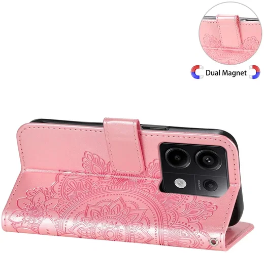 Xiaomi Redmi Note 13 Pro 5G / Poco X6 Hoesje Pasjeshouder Case Roze afbeelding 6