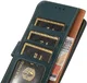 KHAZNEH OnePlus 12 Hoesje RFID Book Case Leer Groen afbeelding 5
