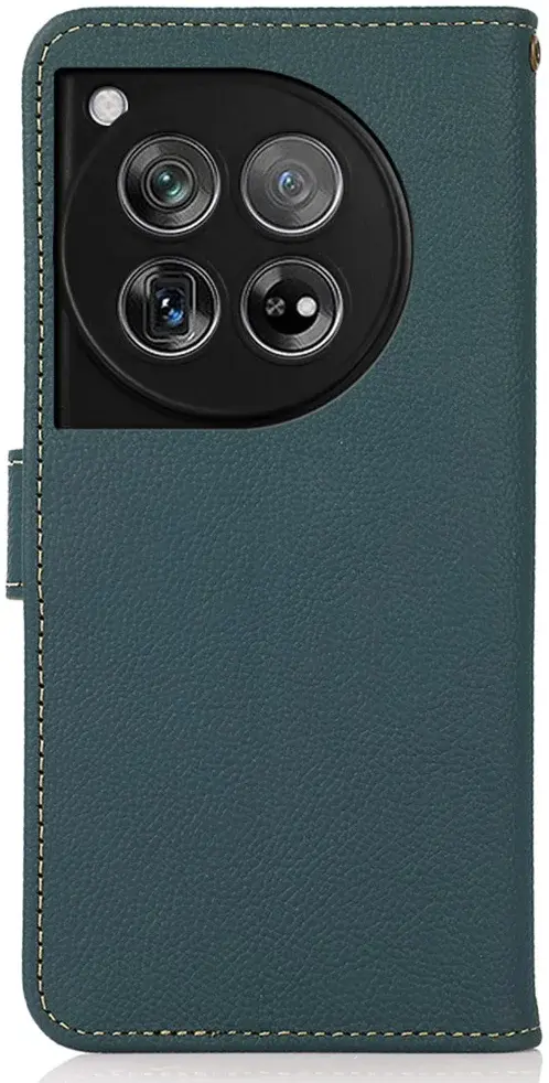 KHAZNEH OnePlus 12 Hoesje RFID Book Case Leer Groen afbeelding 8