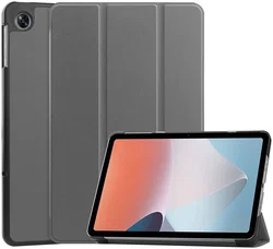 Oppo Pad Air Hoes Tri-Fold Book Case met Standaard Grijs afbeelding