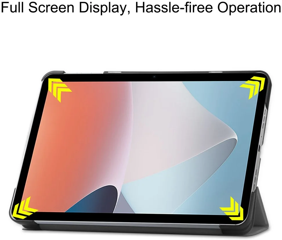 Oppo Pad Air Hoes Tri-Fold Book Case met Standaard Grijs afbeelding 6