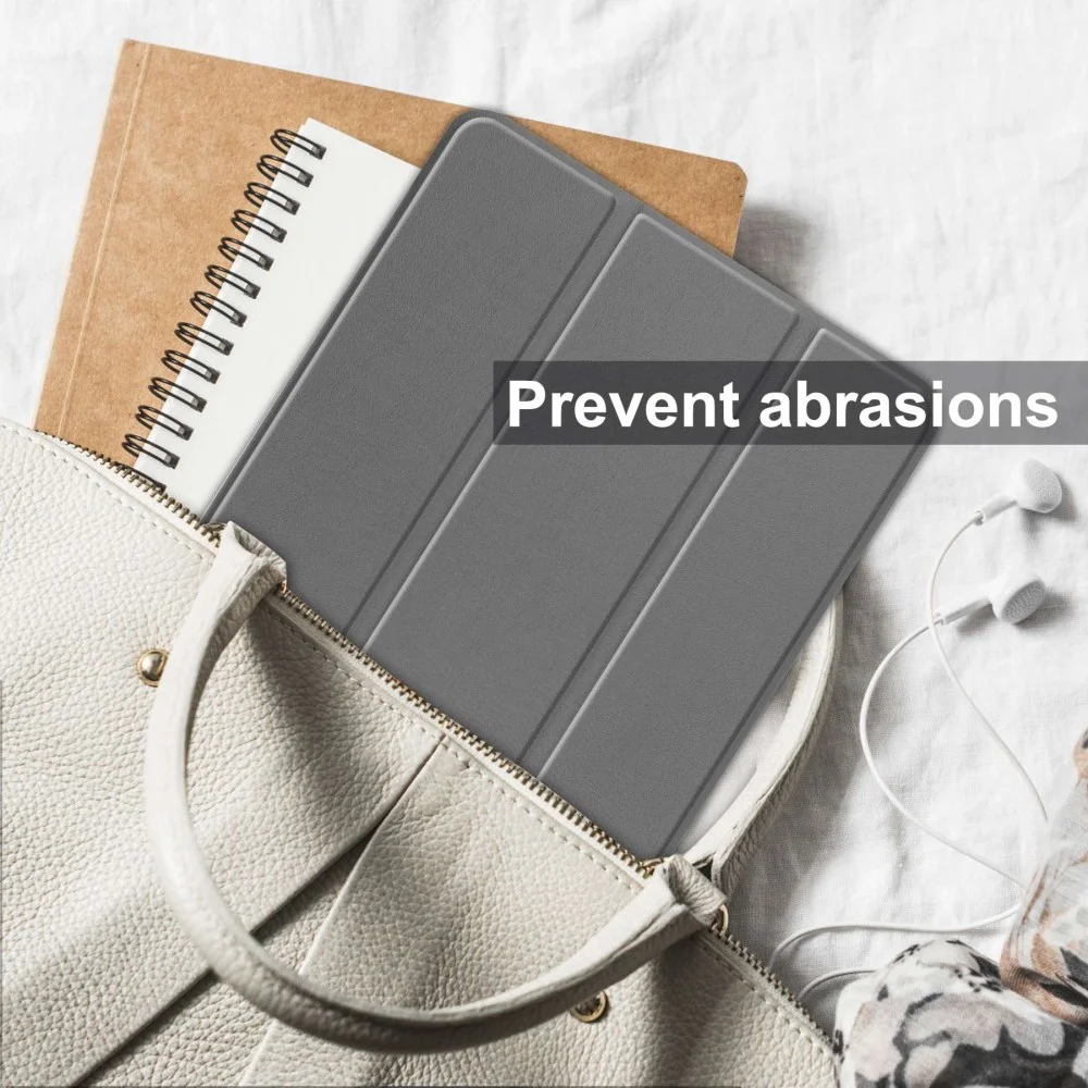 Oppo Pad Air Hoes Tri-Fold Book Case met Standaard Grijs afbeelding 9