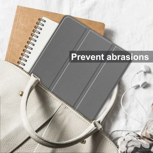 Oppo Pad Air Hoes Tri-Fold Book Case met Standaard Grijs afbeelding 9