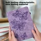 Oppo Pad Air Hoes Portemonnee Book Case Vlinder Print Paars afbeelding 8