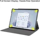 Microsoft Surface Pro 9 Hoes Tri-Fold Book Case met Standaard Grijs afbeelding 3