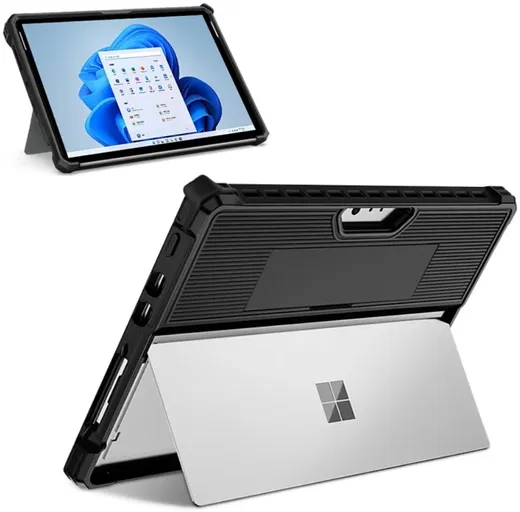Microsoft Surface Pro 9 Laptop Hoes Shockproof Cover Zwart afbeelding 2