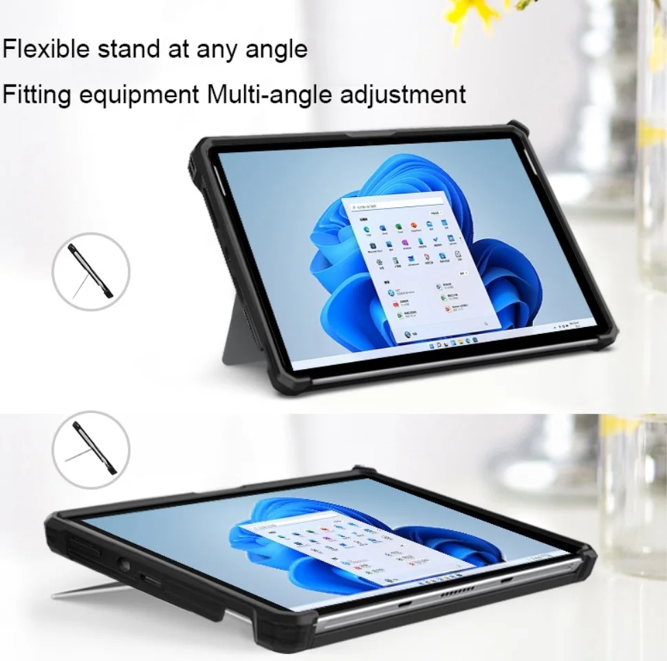 Microsoft Surface Pro 9 Laptop Hoes Shockproof Cover Zwart afbeelding 5