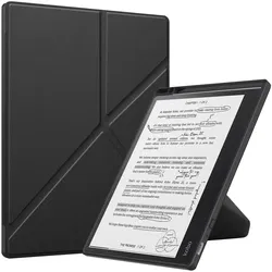 Kobo Elipsa 2E Hoes Origami Book Case met Standaard Zwart afbeelding