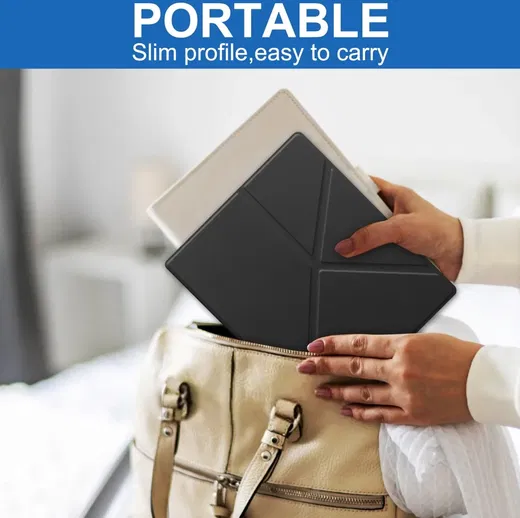 Kobo Elipsa 2E Hoes Origami Book Case met Standaard Zwart afbeelding 9