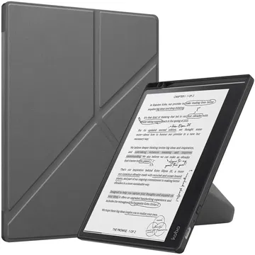 Kobo Elipsa 2E Hoes Origami Book Case met Standaard Grijs