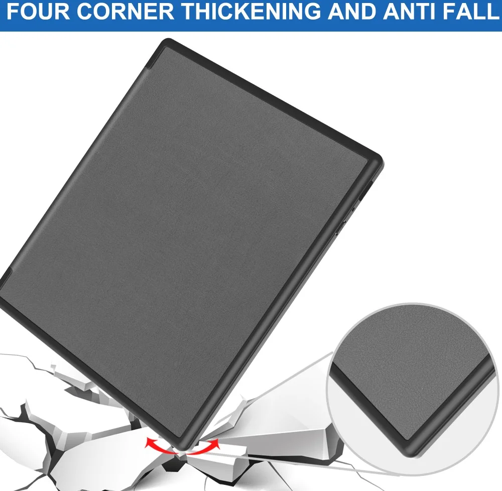 Kobo Elipsa 2E Hoes Origami Book Case met Standaard Grijs afbeelding 3