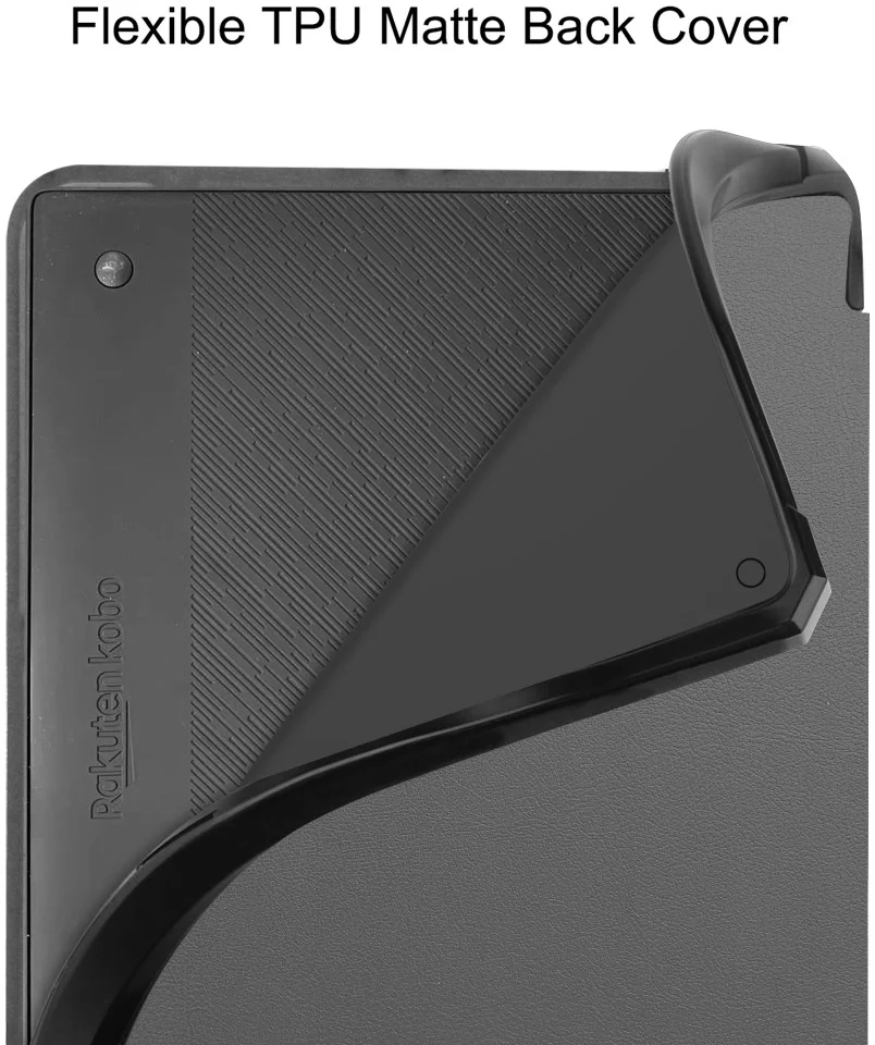 Kobo Elipsa 2E Hoes Origami Book Case met Standaard Grijs afbeelding 6