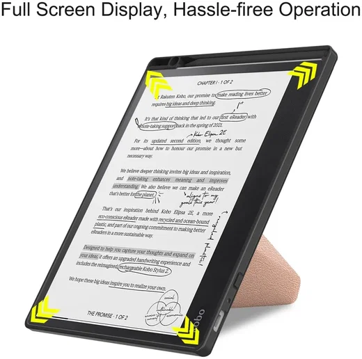 Kobo Elipsa 2E Hoes Origami Book Case met Standaard Roze Goud afbeelding 5