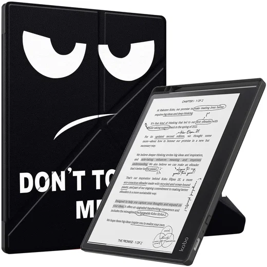 Kobo Elipsa 2E Hoes Origami Book Case met Standaard Touch Print afbeelding 1