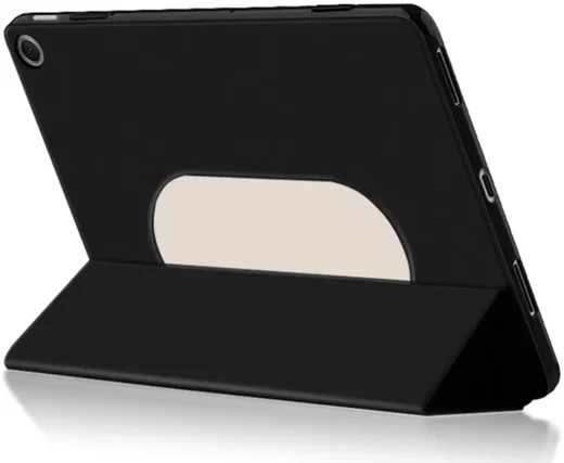 Google Pixel Tablet Hoes Tri-Fold Book Case met Standaard Zwart afbeelding 10