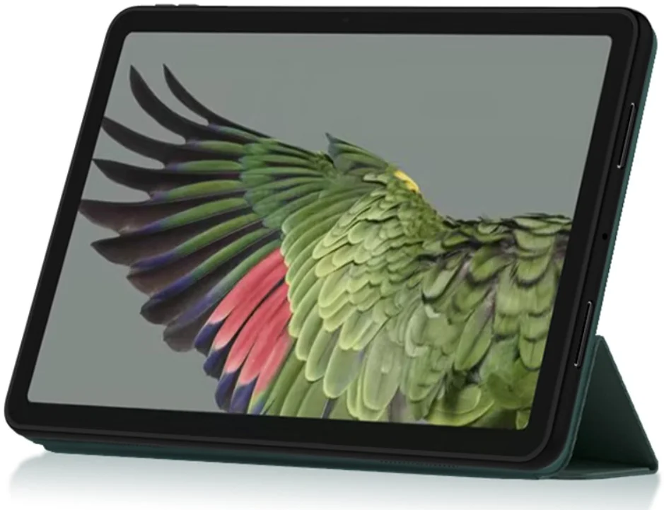 Google Pixel Tablet Hoes Tri-Fold Book Case met Standaard Groen afbeelding 5