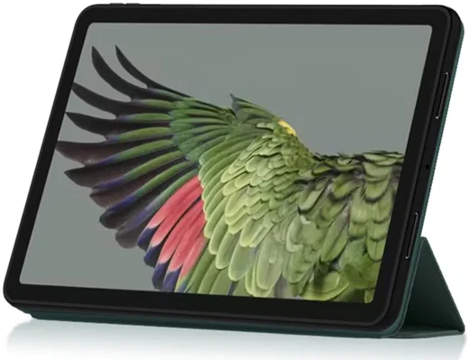 Google Pixel Tablet Hoes Tri-Fold Book Case met Standaard Groen afbeelding 5