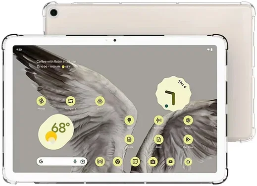 Google Pixel Tablet Hoes Schokbestendige TPU Back Cover Transparant afbeelding 2