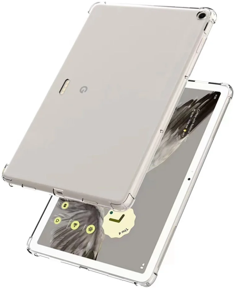 Google Pixel Tablet Hoes Schokbestendige TPU Back Cover Transparant afbeelding 6