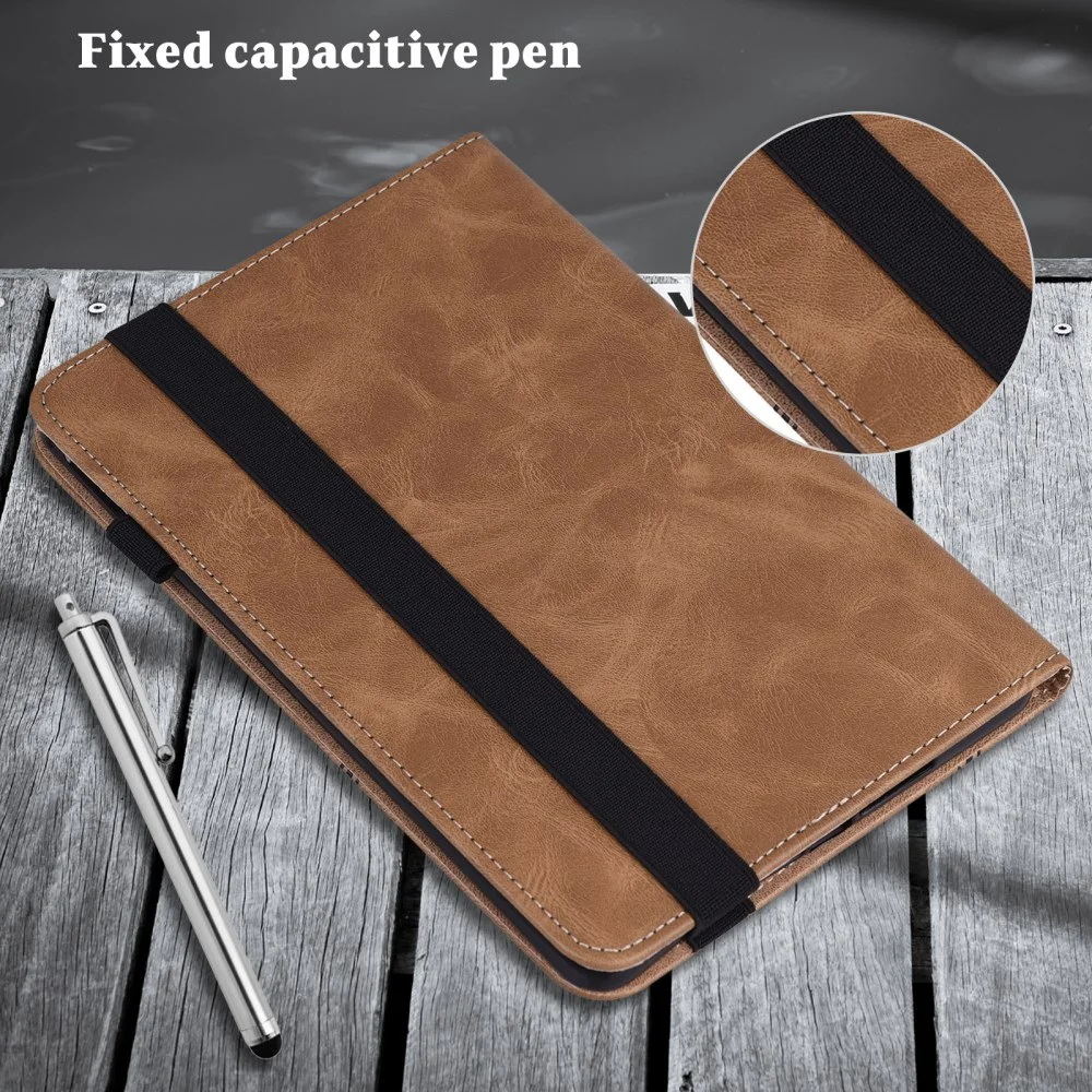 Google Pixel Tablet Hoes Portemonnee Book Case met Standaard Bruin afbeelding 3