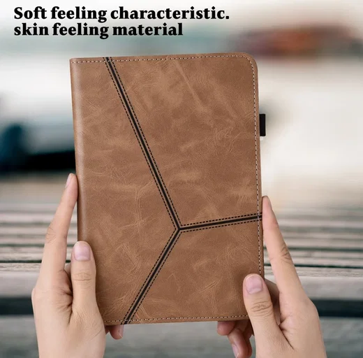 Google Pixel Tablet Hoes Portemonnee Book Case met Standaard Bruin afbeelding 5