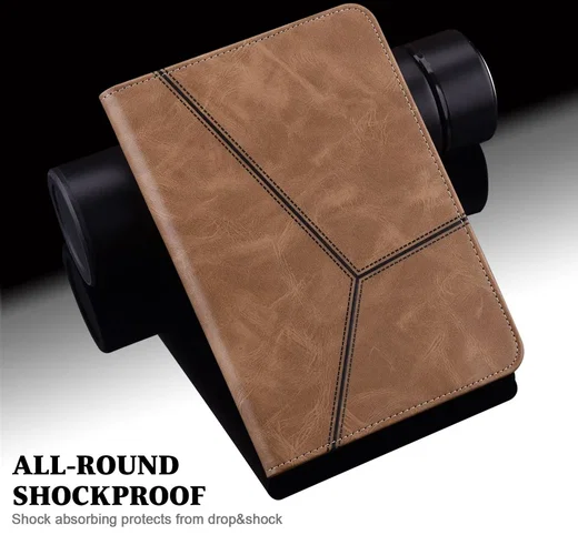 Google Pixel Tablet Hoes Portemonnee Book Case met Standaard Bruin afbeelding 6