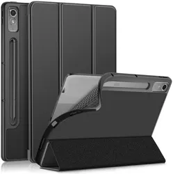 Lenovo Tab P12 Hoes Tri-Fold Book Case met Sleep/Wake Zwart afbeelding