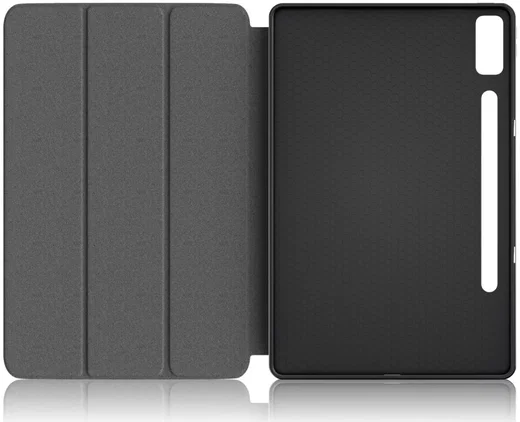 Lenovo Tab P12 Hoes Tri-Fold Book Case met Sleep/Wake Zwart afbeelding 9