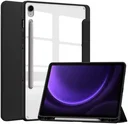 Samsung Tab S10 Lite / S10 FE / S9 (FE) Hoes Tri-Fold Book Case Kunstleer Zwart