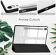 Samsung Tab S10 Lite / S10 FE / S9 (FE) Hoes Tri-Fold Book Case Kunstleer Zwart afbeelding 8