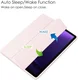 Samsung Tab S10 Lite / S10 FE / S9 (FE) Hoes Tri-Fold Book Case Kunstleer Roze afbeelding 4