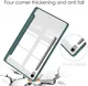 Samsung Tab S10 Lite / S10 FE / S9 (FE) Hoes Tri-Fold Book Case Kunstleer Groen afbeelding 2