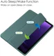 Samsung Tab S10 Lite / S10 FE / S9 (FE) Hoes Tri-Fold Book Case Kunstleer Groen afbeelding 4