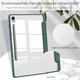 Samsung Tab S10 Lite / S10 FE / S9 (FE) Hoes Tri-Fold Book Case Kunstleer Groen afbeelding 6
