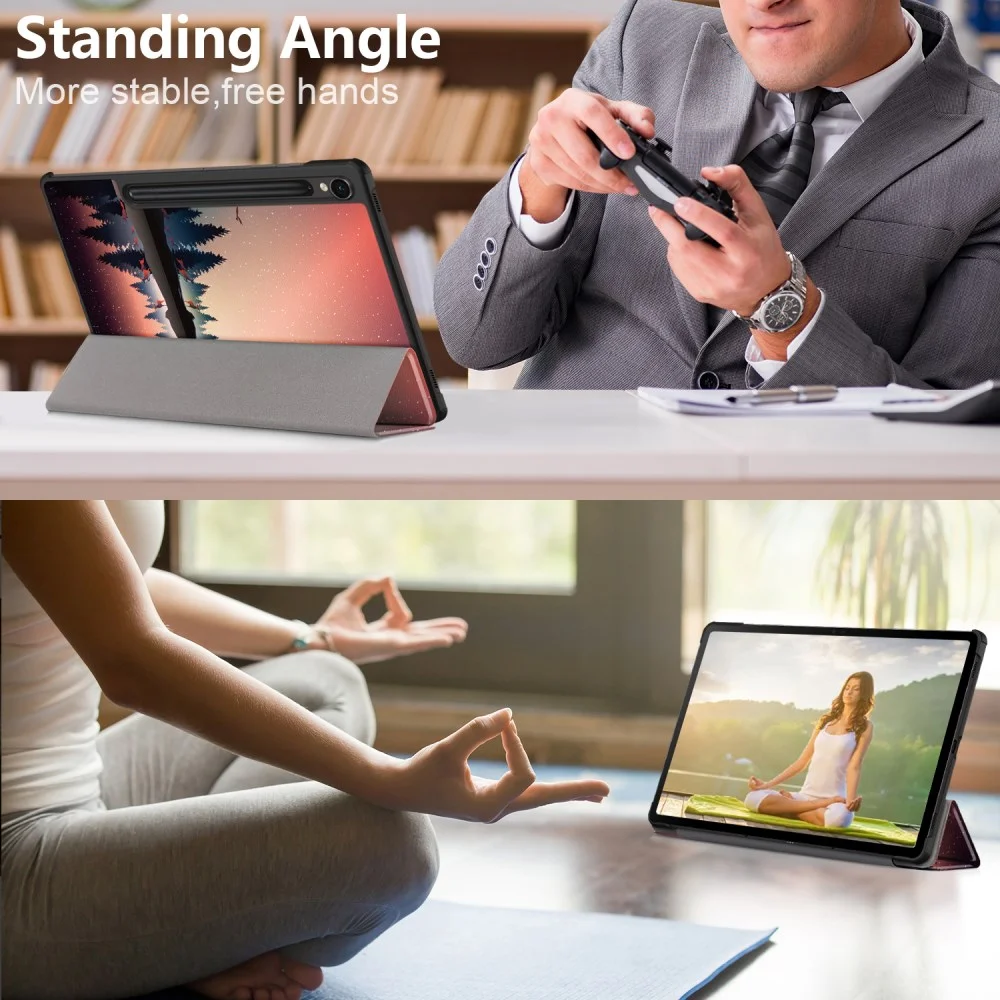 Samsung Tab S10 Lite / S10 FE / S9 (FE) Hoes Book Case Standaard Nightfall Print afbeelding 10