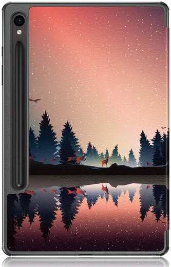 Samsung Tab S10 Lite / S10 FE / S9 (FE) Hoes Book Case Standaard Nightfall Print afbeelding 2