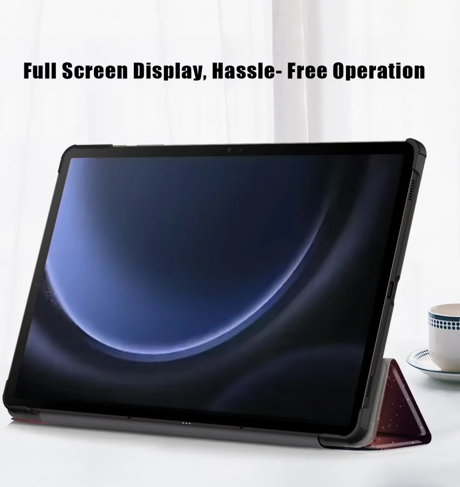 Samsung Tab S10 Lite / S10 FE / S9 (FE) Hoes Book Case Standaard Nightfall Print afbeelding 8