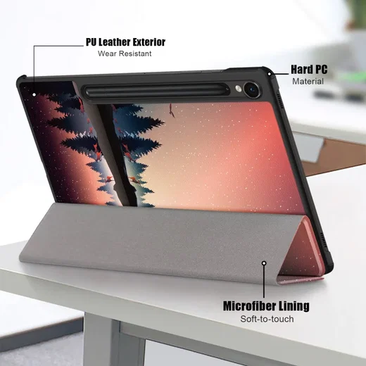 Samsung Tab S10 Lite / S10 FE / S9 (FE) Hoes Book Case Standaard Nightfall Print afbeelding 9