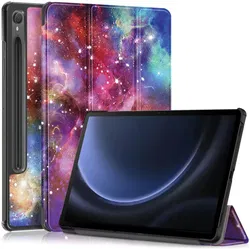 Samsung Tab S10 Lite / S10 FE / S9 (FE) Hoes Book Case Standaard Galaxy Print afbeelding