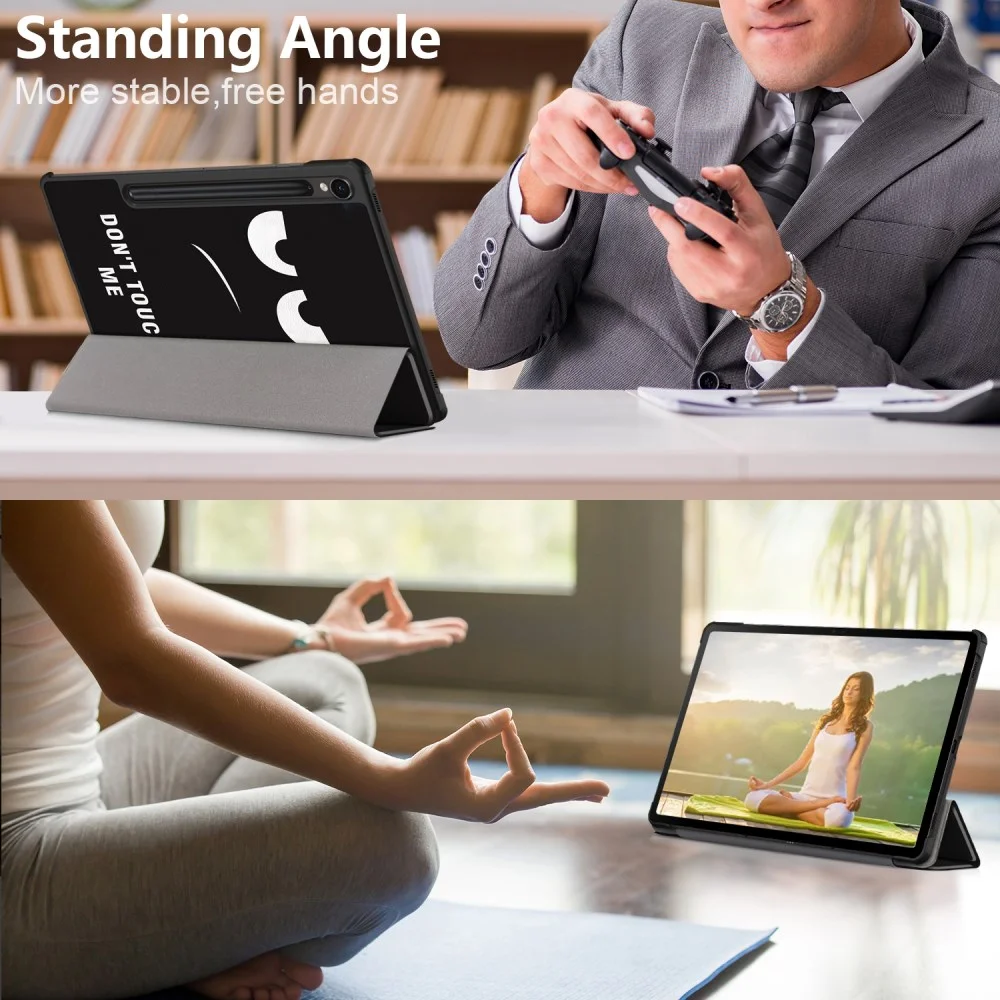 Samsung Tab S10 Lite / S10 FE / S9 (FE) Hoes Book Case met Standaard Touch Print afbeelding 10