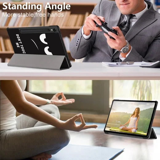 Samsung Tab S10 Lite / S10 FE / S9 (FE) Hoes Book Case met Standaard Touch Print afbeelding 10