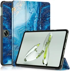OnePlus Pad Go / Oppo Pad Neo / Air 2 Hoes Tri-Fold Book Case Wave Print afbeelding