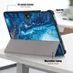 OnePlus Pad Go / Oppo Pad Neo / Air 2 Hoes Tri-Fold Book Case Wave Print afbeelding 7