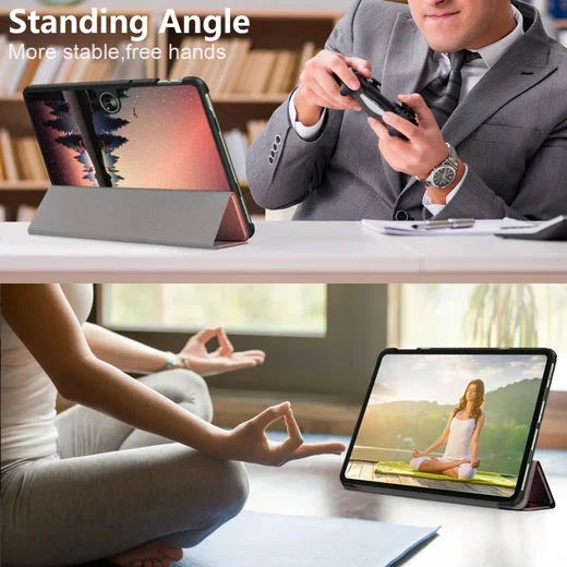 OnePlus Pad Go / Oppo Pad Neo / Air 2 Hoes Tri-Fold Book Case Nacht Print afbeelding 4